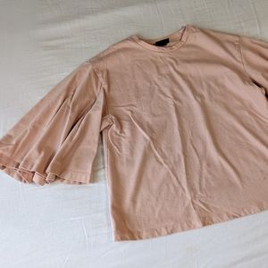 Who What Wear Short Bell Sleeve Top Women's Size Small